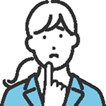 考える女性のイラスト